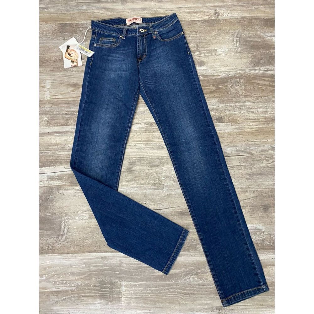 Fiorucci Womens Denim Skinny Jeans Sz 25 Long